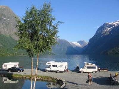 Campingplasser i Vestland (Sogn og Fjordane) nær Olden, Stryn, Nordfjord