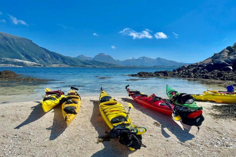 Arctic Circle Camping Krokstrand kajakken
