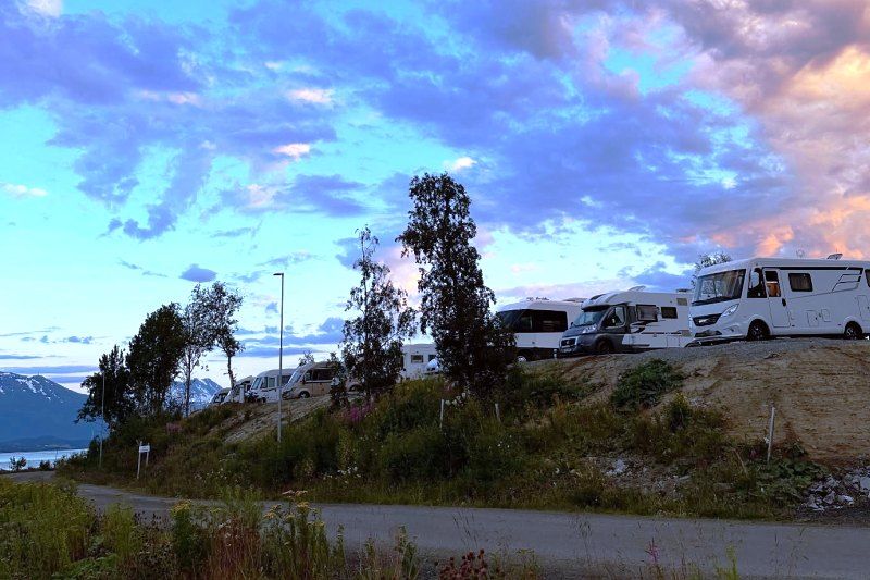 Bjerkvik Camping rustige locatie