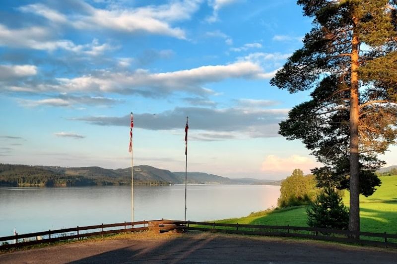 Furuodden Camping Biristrand uitzicht bij entree