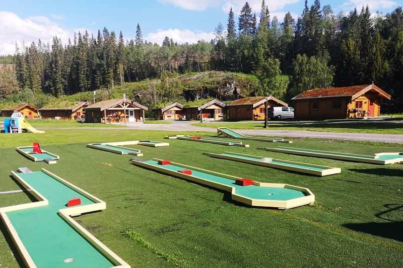 Halland Camping Minigolf en Hytter