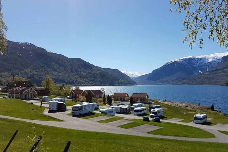 Kjornes Camping Sogndal uitzicht