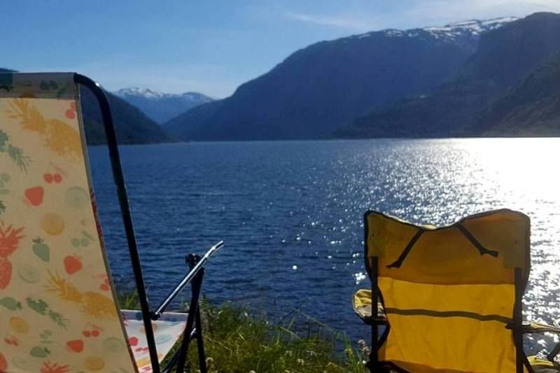 Kjornes Camping Sogndal uitzicht