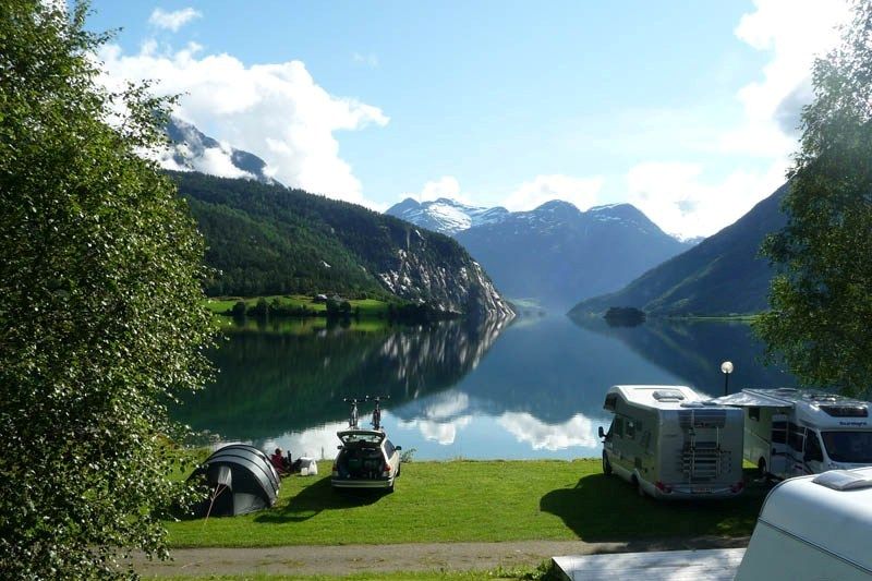 Mindresunde Camping uitzicht