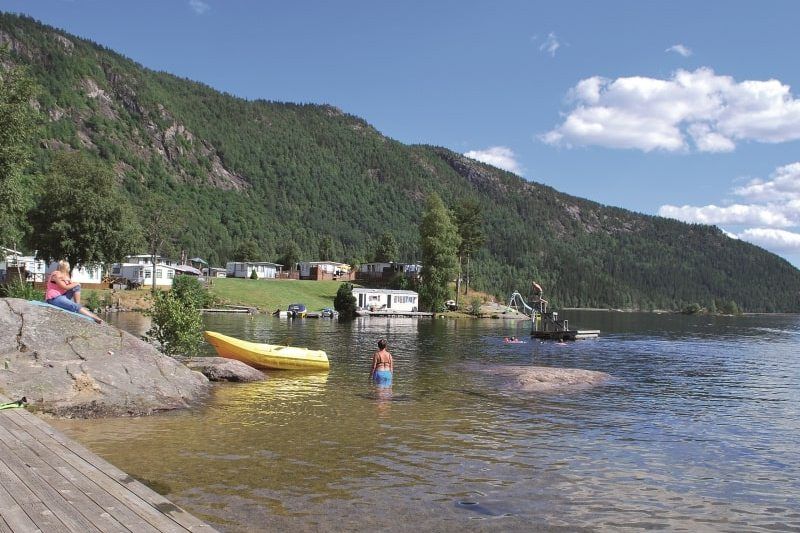 Neset Camping Byglandsfjord zwemmen