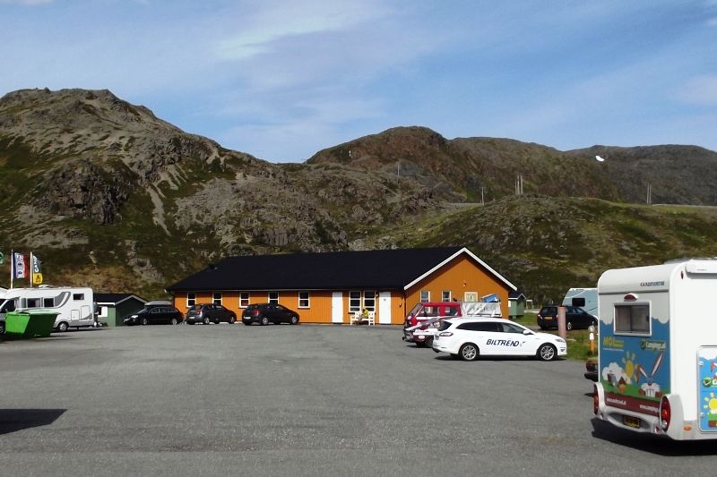 Verharde kampeerplaatsen op Nordkapp Camping