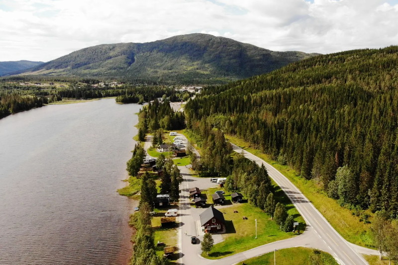 Nyheim Camping Namsskogan ligging