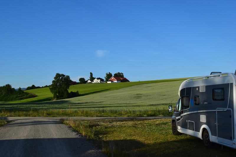 Odin Camping Royse uitzicht vanaf de camping