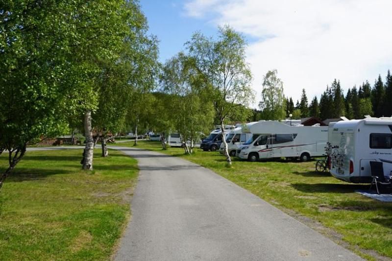 PlusCamp Mosjoen Camping kampeerplaatsen op gras
