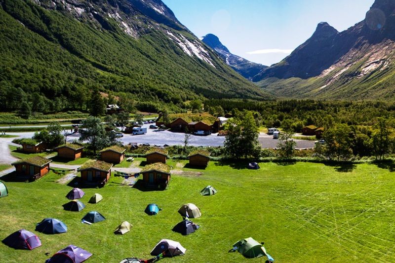 PlusCamp Trollstigen Camping og Gjestegard ligging