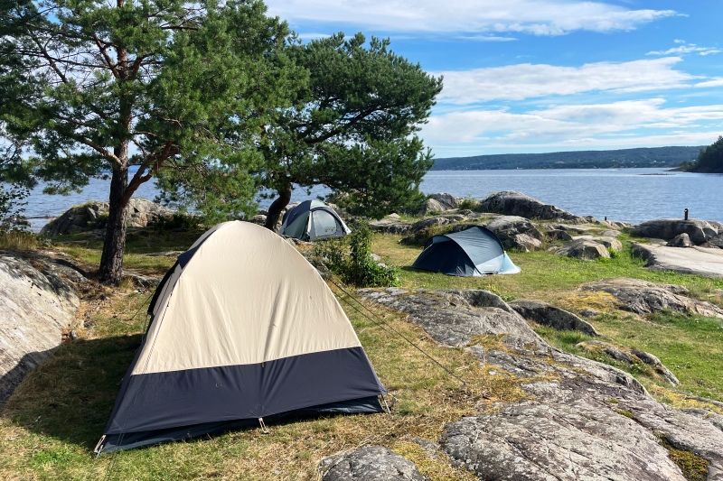 Ramton Familiecamping Oslofjord tentplaatsen