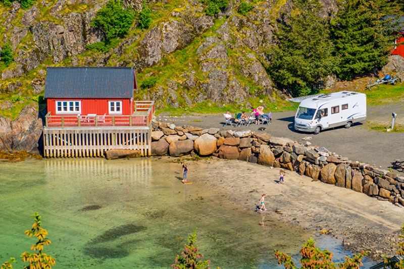 Sandvika Fjord og Sjohus Camping Hytter