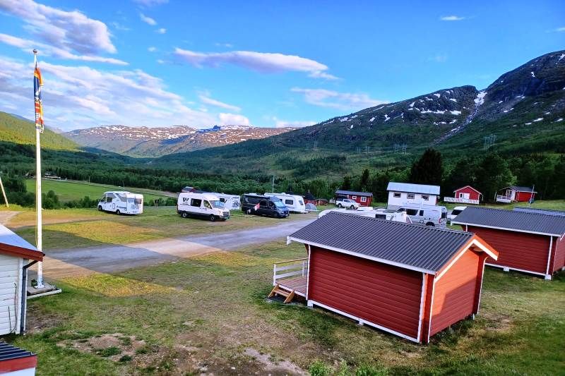 Solbakken Camping Bardu uitzicht
