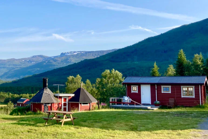 Solbakken Camping Bardu gezellige grillruimte