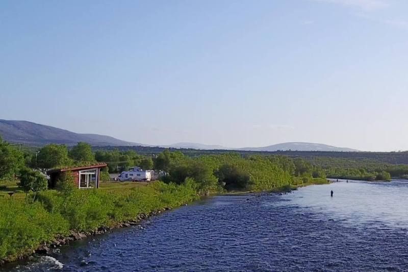 Stabbursdalen Resort ligging aan rivier