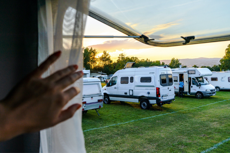 Topcamp Ekeberg Camping Oslo ondergaande zon