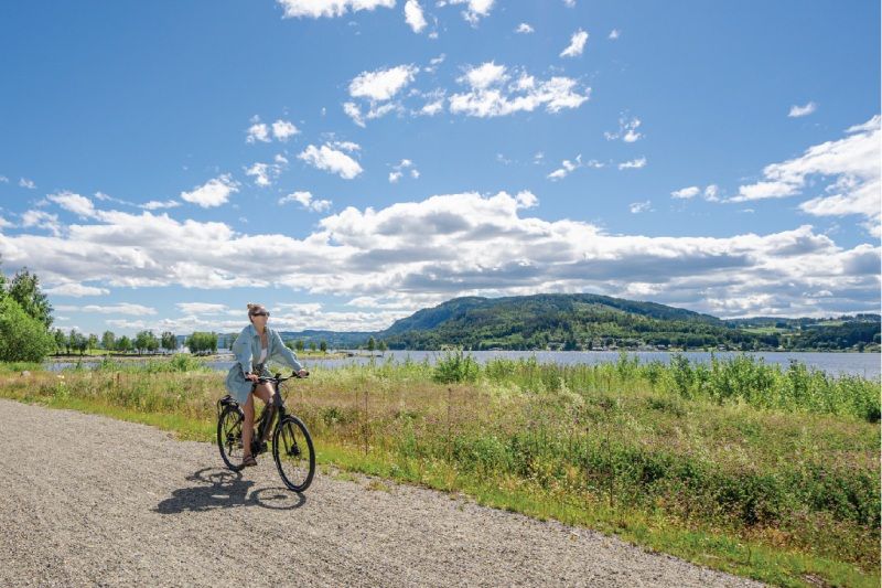 Topcamp Mjosa Brumunddal fietsen Mjosameer