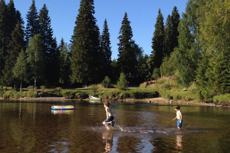 Trysil Hyttegrend og Camping ligging aan rivier